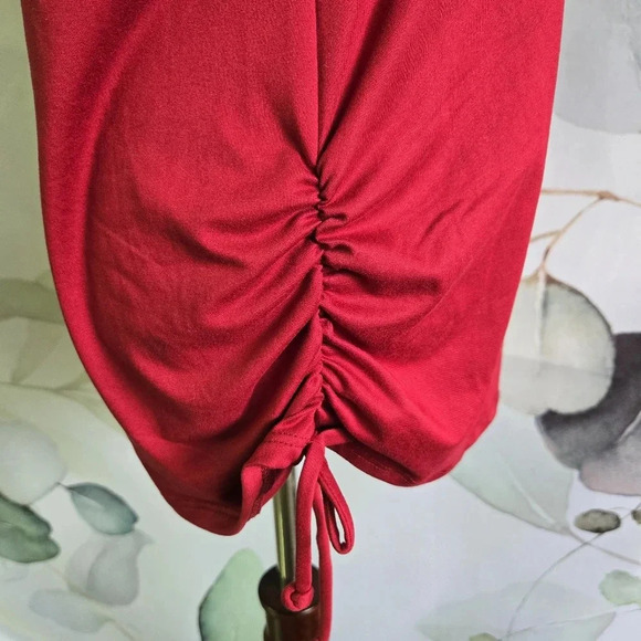 M FASIS | Lavish Cinch Side Tank Top in Red sz 1X - Picture 7 of 10